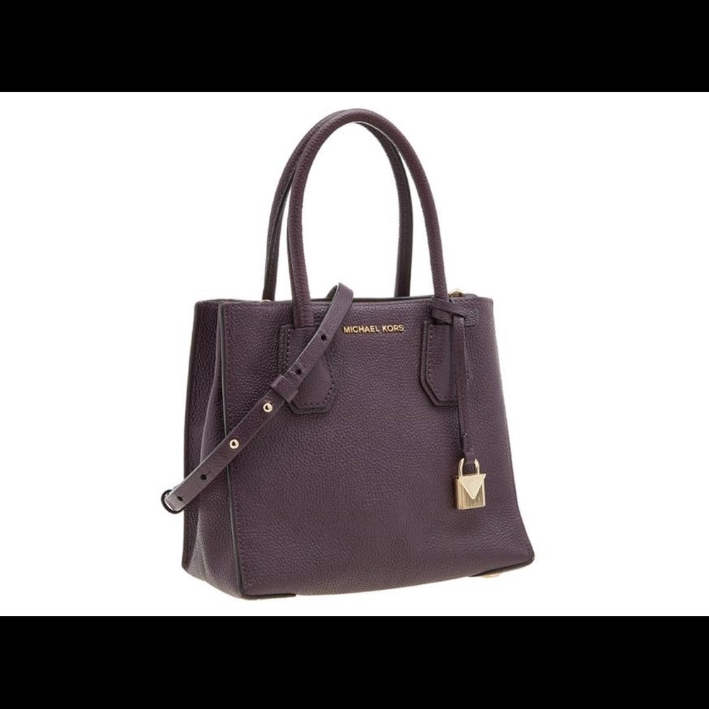 Michael Kors Purple Leather Mini Tote